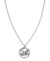 Rosefield Iggy Textured coin necklace silver