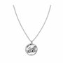 Rosefield Iggy Textured coin necklace silver