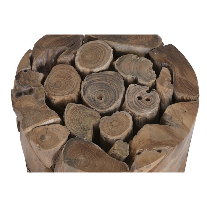DKD Home Decor Reposapiés de Raíz de Teca Reciclada Natural