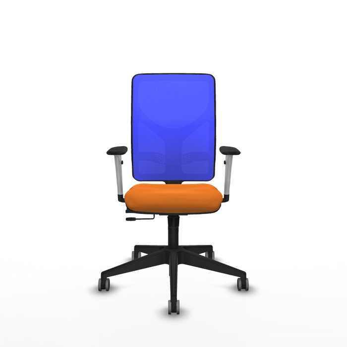 PIQUERAS Y CRESPO Silla de oficina Motilla Naranja y Azul