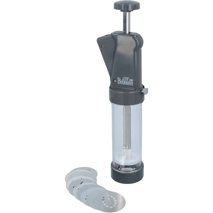 Birkmann BIR4026883421943 Prensa para Galletas de Plástico con 10 Discos Estampados, 8 x 28 x 6 cm Birkmann BIR4026883421943 Prensa para Galletas de Plástico con 10 Discos Estampados, 8 x 28 x 6 cm