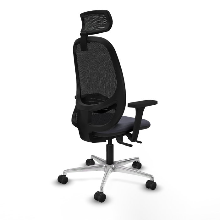 PIQUERAS Y CRESPO Silla de oficina Cilanco con mecanismo Sincro/Traslack Gris oscuro