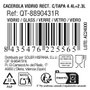 Quttin Cacerola Rectangular de Vidrio con Tapa 4.4 L y 2.3 L (3 Unidades)