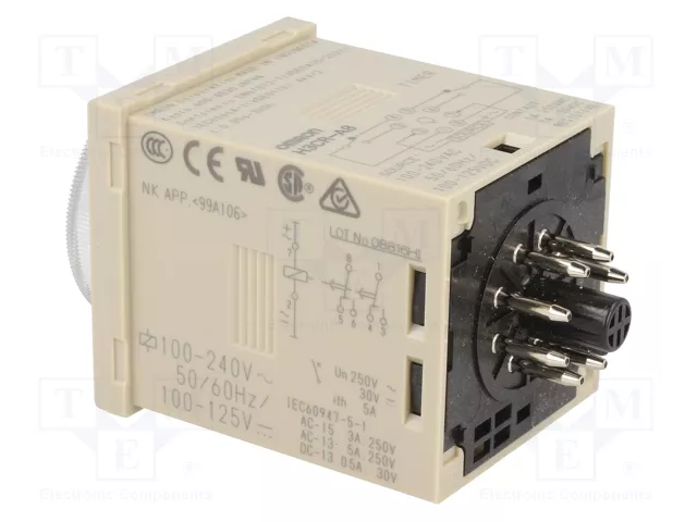 OMRON H3CR-A8 Relé de tiempo 0,05s÷300h DPDT 100-240VAC/100-125VDC OMRON H3CR-A8 Relé de tiempo 0,05s÷300h DPDT 100-240VAC/100-125VDC