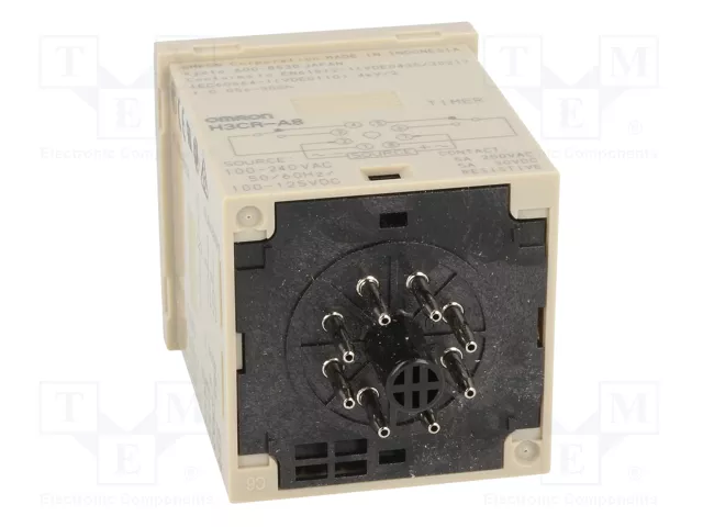 OMRON H3CR-A8 Relé de tiempo 0,05s÷300h DPDT 100-240VAC/100-125VDC OMRON H3CR-A8 Relé de tiempo 0,05s÷300h DPDT 100-240VAC/100-125VDC