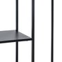 Ixia Estantería Negro Acero 100 x 30 x 81 cm