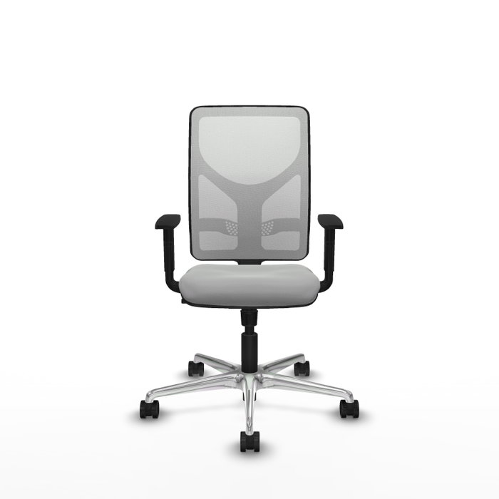 PIQUERAS Y CRESPO Silla de oficina Motilla con mecanismo Sincro Gris claro y Blanco PIQUERAS Y CRESPO Silla de oficina Motilla con mecanismo Sincro Gris claro y Blanco