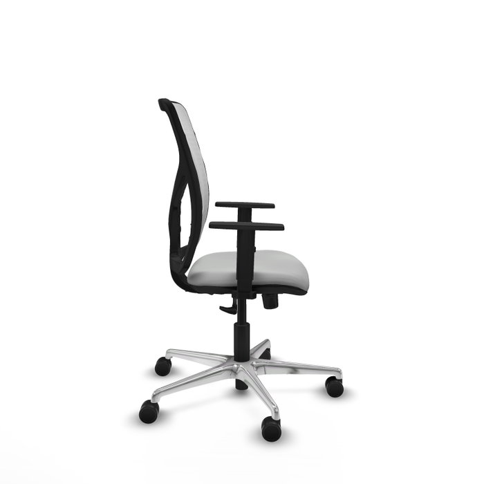 PIQUERAS Y CRESPO Silla de oficina Motilla con mecanismo Sincro Gris claro y Blanco PIQUERAS Y CRESPO Silla de oficina Motilla con mecanismo Sincro Gris claro y Blanco