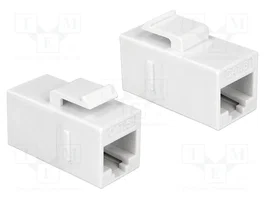 DeLOCK 86379 Módulo Keystone RJ45 Cat.6 UTP Blanco Diseño Angular