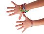 Innspiro Cuentas de Plástico Redondas Multicolor con Lunares Plateados 8mm