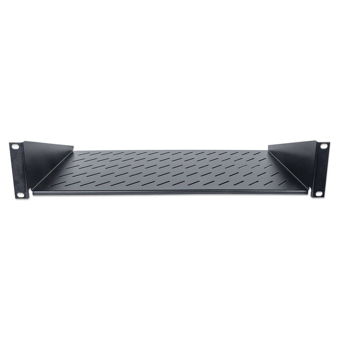Intellinet Estantería de 2U para Rack de 19 pulgadas, 250 mm de profundidad, Negra