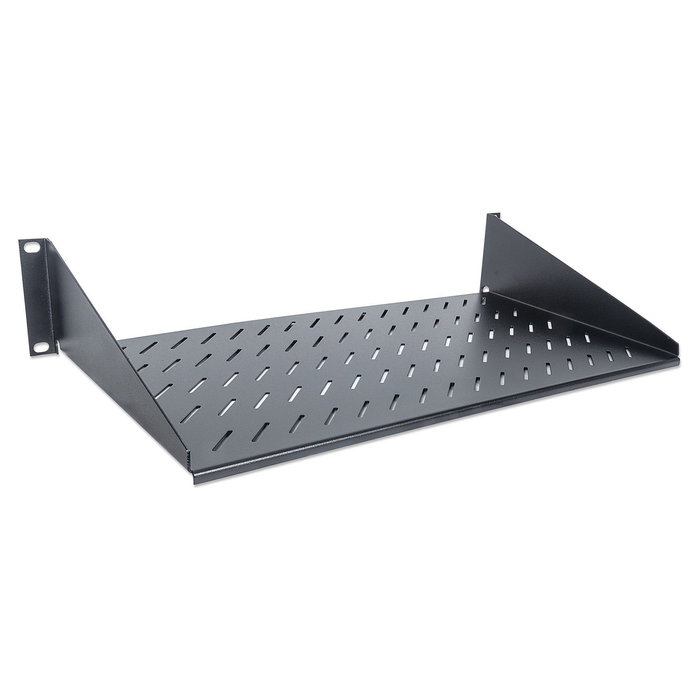 Intellinet Cajón Metálico para Rack 2U Fachboden 483x250mm hasta 25kg de Carga Montaje Frontal, Negro