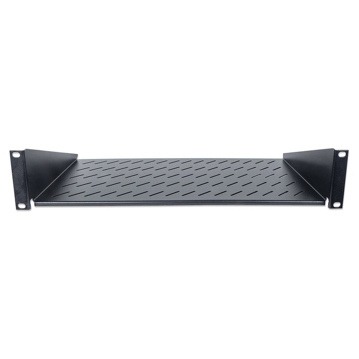 Intellinet Cajón Metálico para Rack 2U Fachboden 483x250mm hasta 25kg de Carga Montaje Frontal, Negro