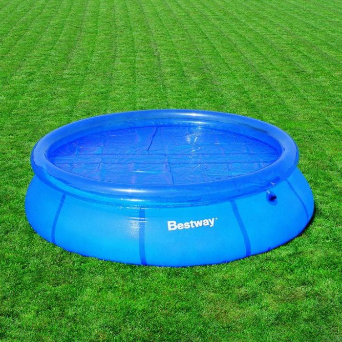 Bestway 58060 - Cobertor Solar Azul para Piscina Desmontable, Calienta y Protege el Agua, 210 cm, Compatible con Fast Set Ø244 cm Bestway 58060 - Cobertor Solar Azul para Piscina Desmontable, Calienta y Protege el Agua, 210 cm, Compatible con Fast Set Ø244 cm