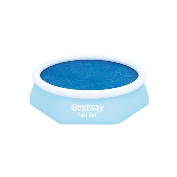 Bestway 58060 - Cobertor Solar Azul para Piscina Desmontable, Calienta y Protege el Agua, 210 cm, Compatible con Fast Set Ø244 cm Bestway 58060 - Cobertor Solar Azul para Piscina Desmontable, Calienta y Protege el Agua, 210 cm, Compatible con Fast Set Ø244 cm