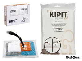 Kipit Bolsa de Vacío Transparente 70 x 100 cm Reduce Volumen 70% (Set de 36)
