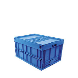 Congost Contenedor Plegable con Tapa, Almacenaje y Transporte, Polipropileno, 80x60x45 cm