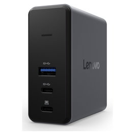 Lenovo X9 Charging GaN Dock USB-C 60W | 2x USB-C 3.2, HDMI 2.1, Lector MicroSD | Resolución 4K 3840x2160, Gris, Incluye Estuche