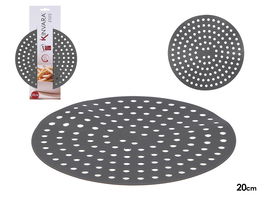 Kinvara Rejilla Redonda Freidora de Aire de Silicona Gris 20x2x20 cm (Set de 48)