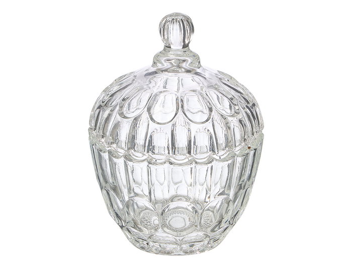 Giftdecor Bombonera de Cristal Transparente para Regalo - 10x11.5x10 cm (Set de 24)