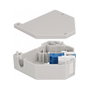 DeLOCK Adaptador de carril DIN Keystone LC Duplex hembra a LC Duplex hembra azul