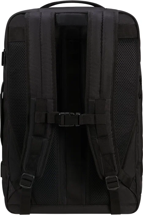 American Tourister Mochila de viaje Urban Track, 44 Litros, Negra, Unisex, con compartimento para portátil y bolsillos con cremallera