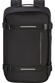 American Tourister Mochila de viaje Urban Track, 44 Litros, Negra, Unisex, con compartimento para portátil y bolsillos con cremallera