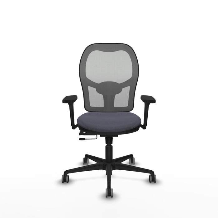 PIQUERAS Y CRESPO Silla de oficina Jorquera con mecanismo Sincro/Traslack, Brazos 3D y Malla Gris