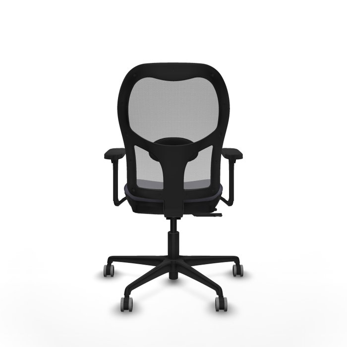 PIQUERAS Y CRESPO Silla de oficina Jorquera con mecanismo Sincro/Traslack, Brazos 3D y Malla Gris
