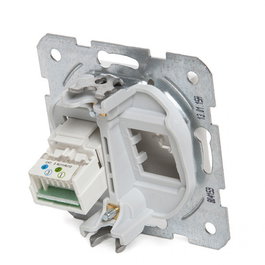 Panasonic Toma de Teléfono 1x RJ11 con Bastidor Metálico y Tapa Blanca