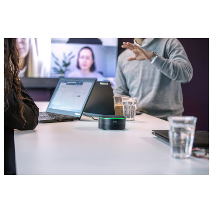 EPOS EXPAND Capture 5 Sistema de Audio para Conferencias en Grupo con Micrófonos (7), Certificado Microsoft Teams, Negro