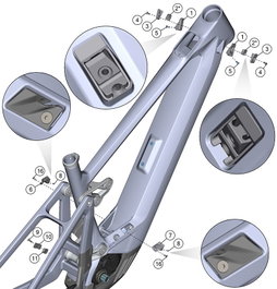 Ghost Cable Guides, Tornillos Avellanados y Tornillos Allen para Frenos, E-Cables, Droppers y Sistemas AXS 2025