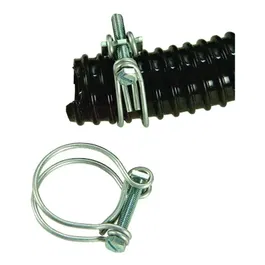 Ubbink AABEN20645 - Juego de 2 Abrazaderas de Manguera Galvanizadas, Diámetro 30-34 mm, Para Manguera Espiral