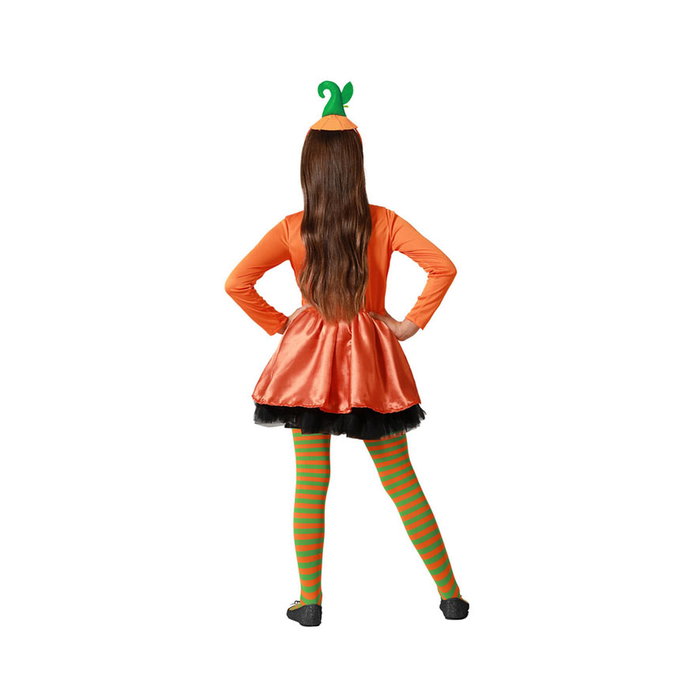 Disfraz de Calabaza Naranja con Gorro para Niña 3-4 Años Halloween Disfraz de Calabaza Naranja con Gorro para Niña 3-4 Años Halloween