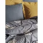 Home Collection Juego de Cama 220x240 cm Gris 2 Fundas Almohada 60x60 cm 100% Algodón ASI8684282421702