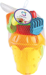 Marbueno Conjunto Cubo de Playa con Accesorios Color Surtido 29x13 cm Playa MARBUENO SUMMER 10323