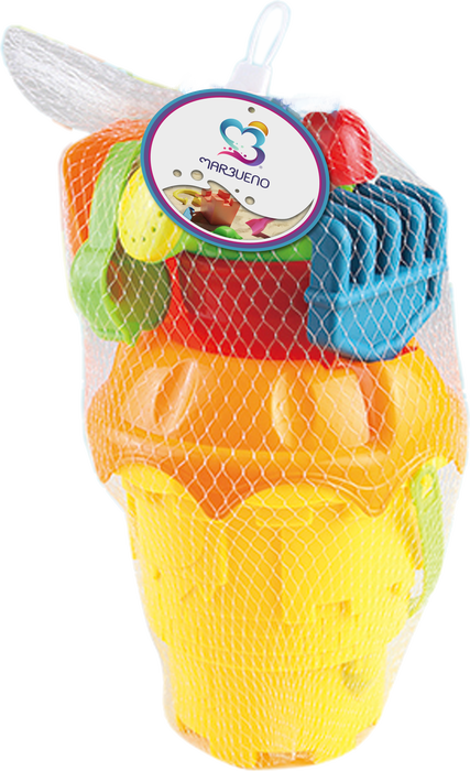 Marbueno Conjunto Cubo de Playa con Accesorios Color Surtido 29x13 cm Playa MARBUENO SUMMER 10323 Marbueno Conjunto Cubo de Playa con Accesorios Color Surtido 29x13 cm Playa MARBUENO SUMMER 10323