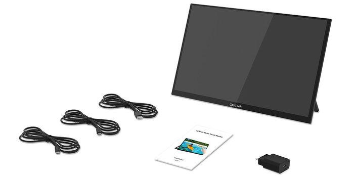 Zeuslap Z18T Monitor Táctil 18,5 pulg Full HD 100Hz IPS Black Zeuslap Z18T Monitor Táctil 18,5 pulg Full HD 100Hz IPS Black