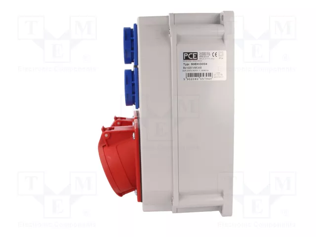 PCE Cuadro de distribución IP54 para pared con 4 módulos