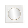 DKD Home Decor Espejo de Hierro Blanco 100x100 cm