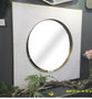 DKD Home Decor Espejo de Hierro Blanco 100x100 cm