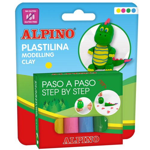 ALPINO Juego Modela Dino 4x25g ALPINO Juego Modela Dino 4x25g