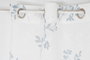 Cortina Shabby DKD Home Decor Azul Blanco 270 x 140 cm (2 Unidades) Poliester Visillo Hojas