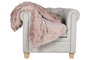 DKD Home Decor Rabit fur april 24 b Manta Rosa Palo 240 x 1 x 220 cm