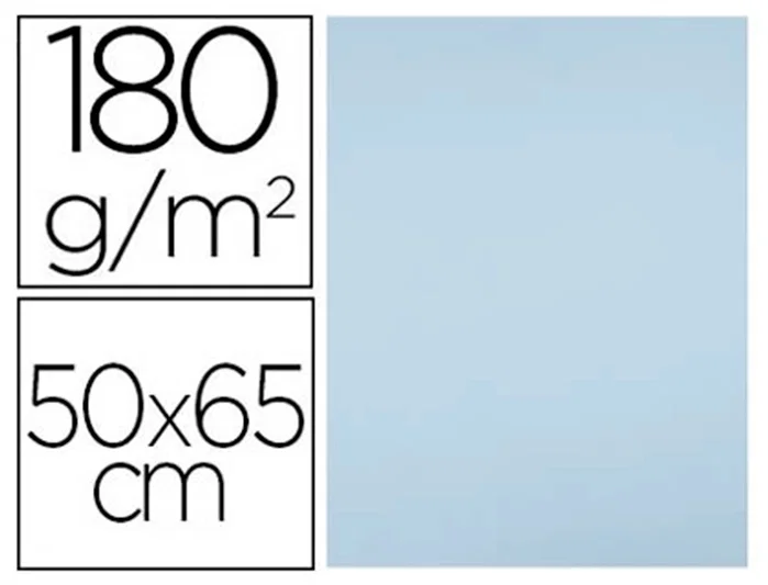 Liderpapel Cartulina Azul 50x65 cm 180g/m2 (125 unidades) Liderpapel Cartulina Azul 50x65 cm 180g/m2 (125 unidades)