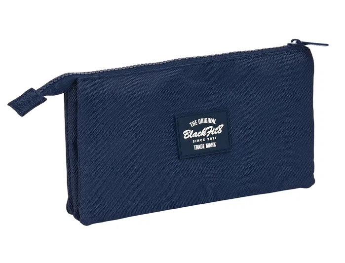 Safta Portatodo Triple Reciclado Blackfit8 Authentic 22x12x3 cm