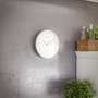 Mebus 19776 Reloj de pared controlado por radio Plata/Blanco
