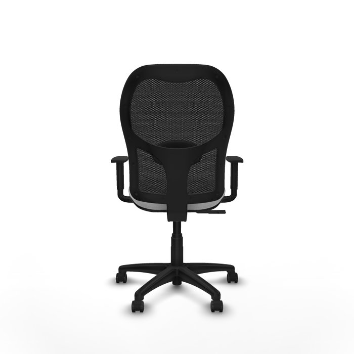 PIQUERAS Y CRESPO Silla de oficina Alocén, Mecanismo Sincro, Blanco y Negro