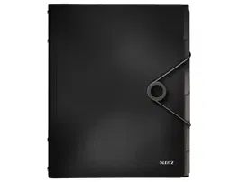 Leitz Solid Clasificadora Fuelle DIN A4 Polipropileno 6 Compartimentos Negro