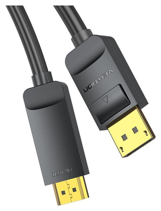 Vention Cable Conversor DisplayPort Macho a HDMI Macho 4K 2m Negro